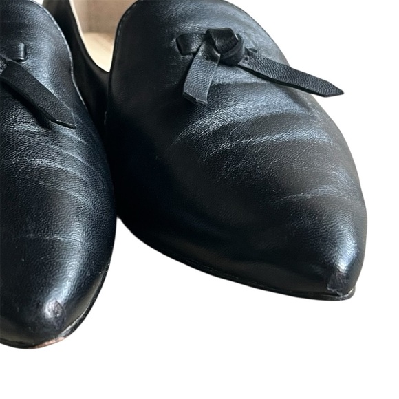 Cole Haan Viola Skimmer Pointed Toe Black Leather Loafers Size 6 - Picture 12 of 12